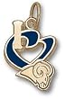 Boston Celtics "I Heart Logo" 1/2" Enamel Enamel Pendant