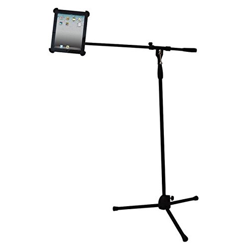 PYLE-PRO PMKSPAD1 Multimedia Microphone Stand With Adapter for iPad 2 (Adjustable for Compatibility w/iPad 1)