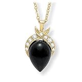 Onyx Pear-Shaped Pendant