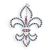 Jewelry : Crystal Fleur-de-Lis Fashion Pin