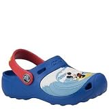 crocs Toddler/Little Kid Mickey Makin Waves Clog,Sea Blue/Red,6/7 M US Toddler Image