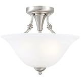 Hardware House 544676 Bristol 13-Inch by 11-Inch Ceiling Lighting Fixture Brushed Nickel