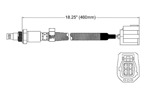 Walker 250-54029 Four Wire Oxygen Sensor