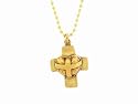 Archangel Cross with Heart Charm by Virgins, Saints & Angels