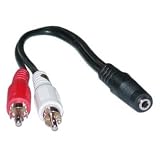 3.5mm Stereo Mini to L+R RCA Adapter