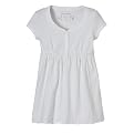 Girls' Mossimo Supply Co. Short-Sleeve Henley Knit Top - True White
