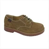 Children's Exeter-Y Boys Plain Buck Oxford in Black Oil Nubuck Color: Taupe, Size: 6.5