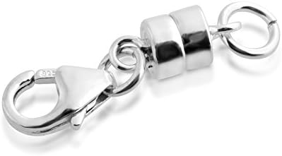 925 Sterling Silver Magnetic Converter with 5MM Lobster Claw Clasp &amp; Jump Ring *
