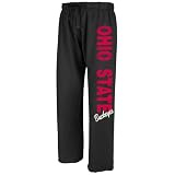 NCAA Ohio State Buckeyes Black Cozy Fleece Pant (Black, Large)