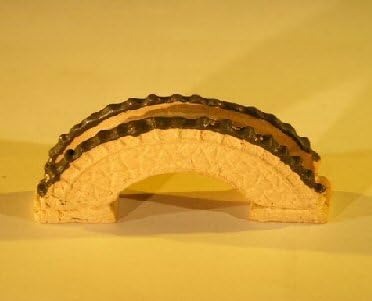 Bonsai Boy's Miniature Ceramic Bridge Figurine 2 75 x 05 x 1 0 Tall