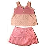 Girls Diaper Skirt with Tank Set, Pink - Available in Various Sizes