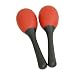 Egg Shakers w/ Handle, Plastic Pair Red
