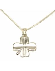 Kala-isjewels - Ladies 925 Sterling Silver "" Clover "" Pendant (1"" ) and Chain ( 16,53"" )