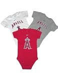 Los Angeles Angels of Anaheim Baby Three pack bodysuits