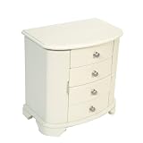 The Kaitlyn Musical Jewelry Box - by Mele - 0078811 (Pearl White) (9.5H x 9.25W x 6.5D)