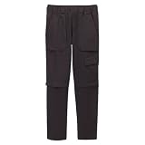 Boys' Cherokee® Solid Zip-Off Track Pants - Asphalt Gray