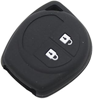 Silicone Key Cover fit for SUZUKI SX4 Swift Liana Grand Jimny Remote Key (Black)