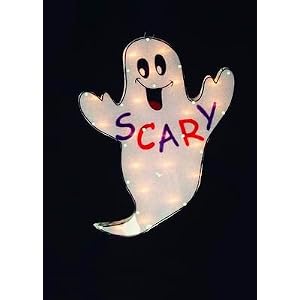Christmas Source 650121 36 Inch LED Laser Disk BOO Ghost with 40 Lights by Christmas Source