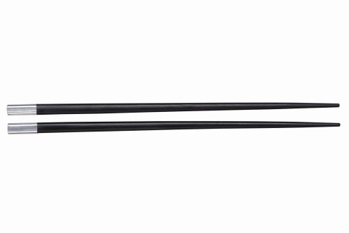 Typhoon Chopstick Set in Gift Box, 4 Person, Black Silver Tip