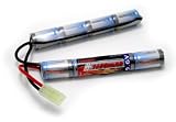 9.6V NiMH 1600mAh Butterfly Mini Battery Pack with Mini Tamiya Connector for airsoft guns #11423