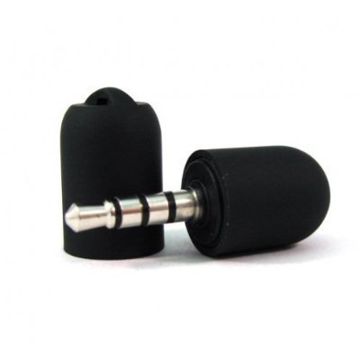 Chill Pill Rap Cap Microphone for iPod Classic, Nano 4G, Touch 2G, and iPhone 3G - Rubber Black - 0972-RCMK