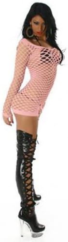 Mini net dress, one piece, beautiful,( (lix-8002-f2241) rose size 4 (XS/S)