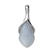 .925 Silver & Blue Lace Agate Lotus Pendant