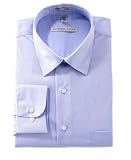 Geoffrey Beene Men's Long Sleeve Wrinkle Free Full Cut Broadcloth Solid Shirt, White, 17 - 36/37