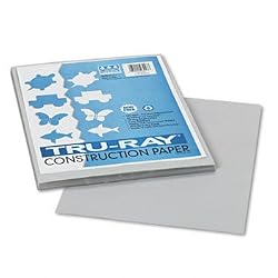 Tru-Ray Construction Paper 76 lbs. 9 x 12 Gray 50 Sheets/Pack
