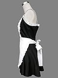 TOMSUIT Cosplay Sleeveless Halter French Maid Adult Halloween Costumes, L