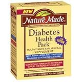 Diabetes Multivitamin and Mineral Supplement Health Pack, By Nature Made - 30 Pack