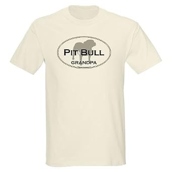 Pit Bull Grandpa Grey T Shirt