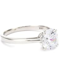 Myia Passiello "Timeless" Swarovski Zirconia Round Solitaire Ring