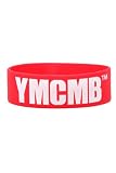 YMCMB Red Logo Rubber Bracelet