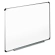 Magnetic Dry Erase Board, Melamine, 36 x 24, White, Aluminum/Plastic Frame