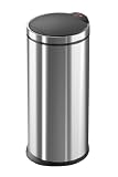 Hailo 0520-834 Touch Design-Abfallsammler T2 Touch 20, Edelstahl Anti-Fingerprint