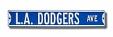 LOS ANGELES DODGERS L.A. DODGERS AVE Authentic METAL STREET SIGN (6 X 36)