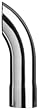 AP Products CTD-4000 Chrome Plated 4 Double Turn Down Exhaust Tip