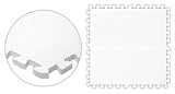 SoftFloors 4' x 4' Lightweight Foam Floor - White