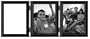 MALDEN DESIGNS 622-57T 5"x7" MALDEN WOODS DOMED BLACK PICTURE FRAME