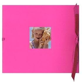 'Fira' fuschia ribbon-tied album by Kolo - 5x7