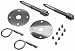 Hood Pin Kit Incl. 2 Stainless Steel Scuff Plates Safety Pins And Mounting Hardware