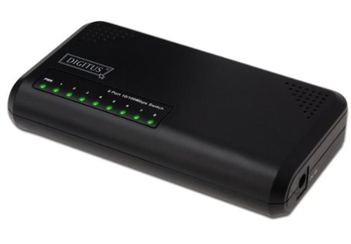 DIGITUS Fast Ethernet Switch N-Way 8-port 10/100Mbit 8xRJ-45 desktop inkl.Netzteil Preisvergleich