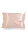 Light Pink Charmeuse Silk Pillowcase in an Envelope Bag