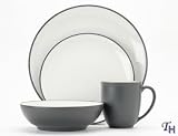 Noritake Colorwave Graphite - 4 piece place setting