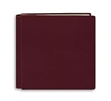 Pioneer 12-Inch by 12-Inch Burgundy Leather Family Treasures Memory Book