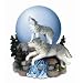 Gorgeous Howling Wolf Waterglobe, Plays Are You Lonesome Tonight