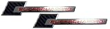 2 x REAL Carbon Fiber Supercharged Supercharger Aluminum Emblems in Red for Chevy Corvette Dodge Hot Rod Street Chevy Impala Ss Harley Davidson Camaro Range Rover Carbon Fib Ford Mustang GT