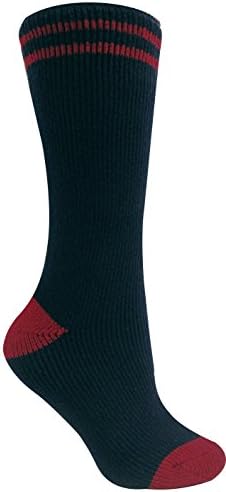 Heat Jammer Womens Thermal Brushed (3x Warmer) Socks (NAVY/RED)