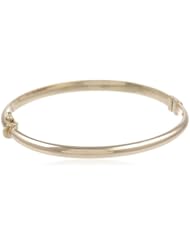 10k Gold 5mm Polished Dome Bangle Bracelet, 2 1/2"